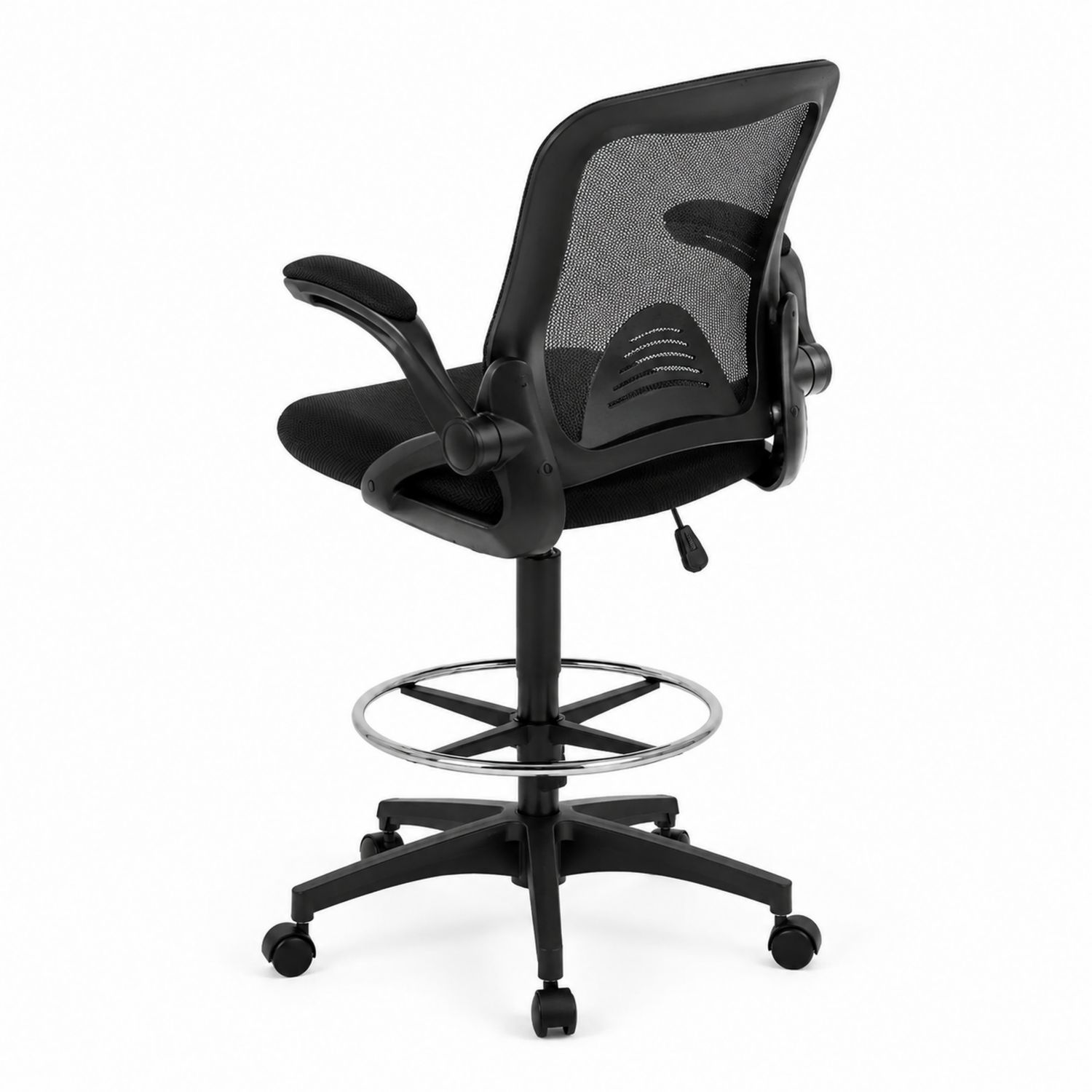 Sedia ergonomica con schienale in rete e braccioli regolabili