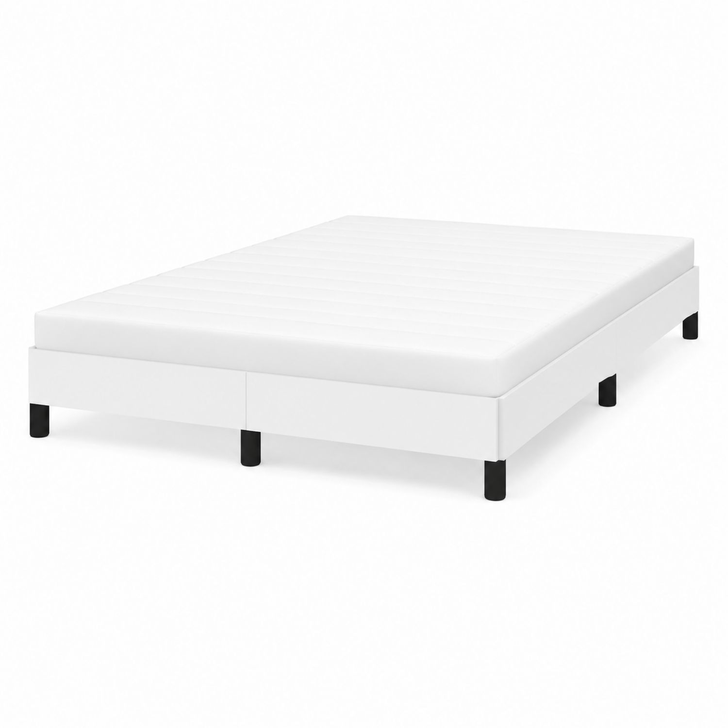 Letto matrimoniale 200x160 cm in legno compensato e ecopelle