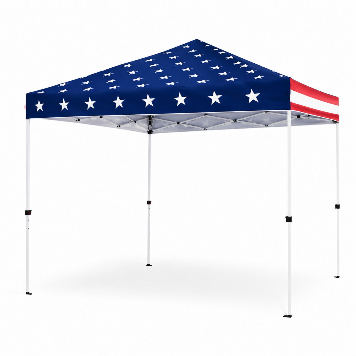Gazebo pieghevole 3x3m Acciaio e Poliestere Blu con Stelle
