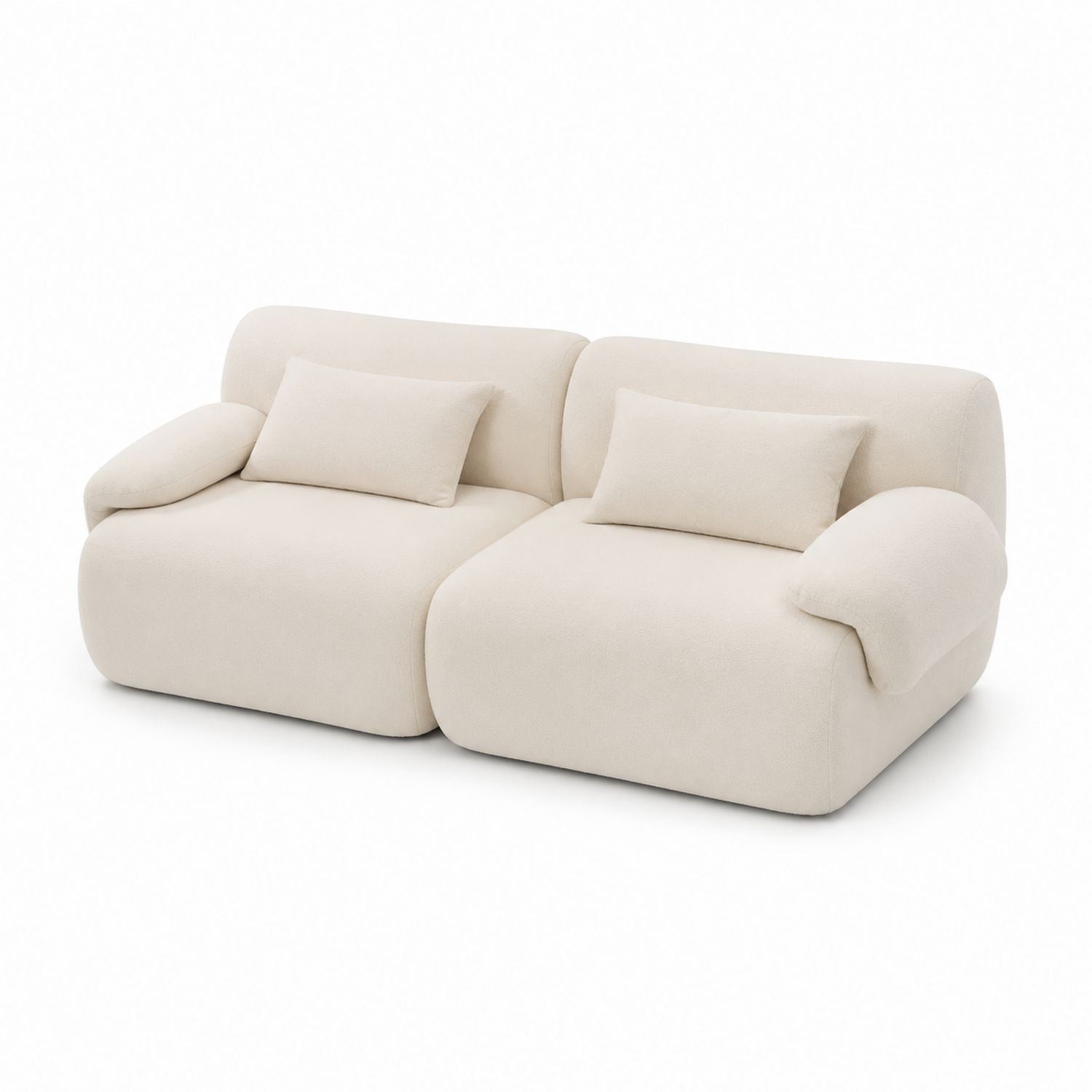 Divano in tessuto beige
