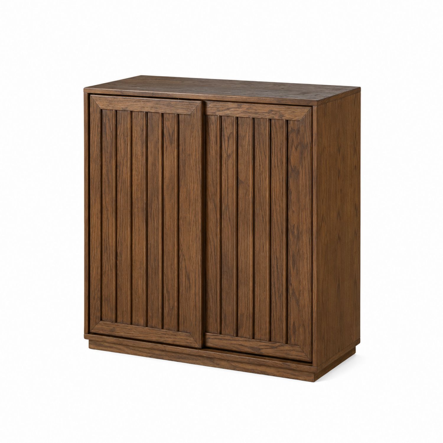 Credenza in legno di quercia con ante scorrevoli