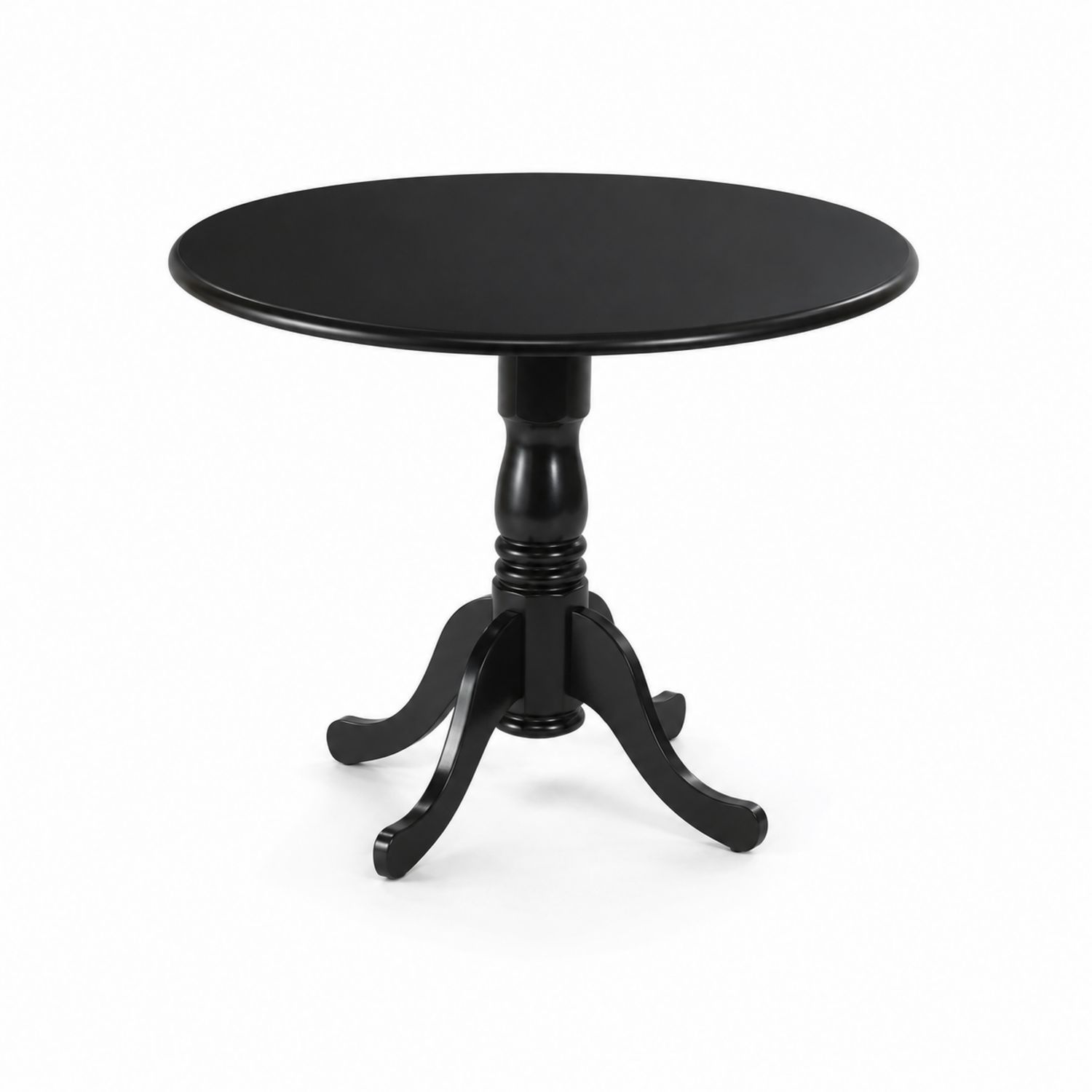 Tavolo rotondo nero in legno