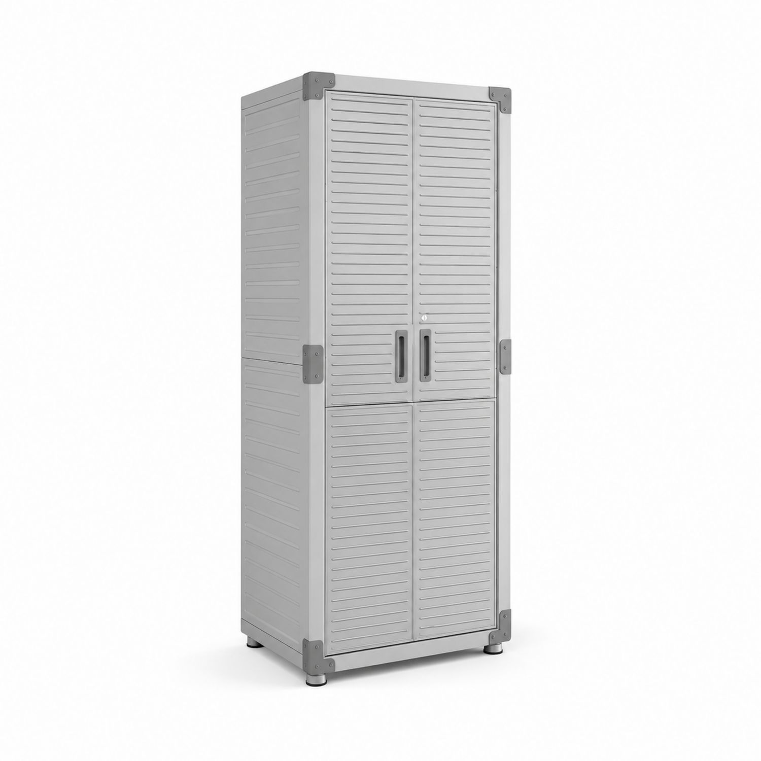 Armadio Verticale in Plastica con Doppia Porta 180x65x45cm