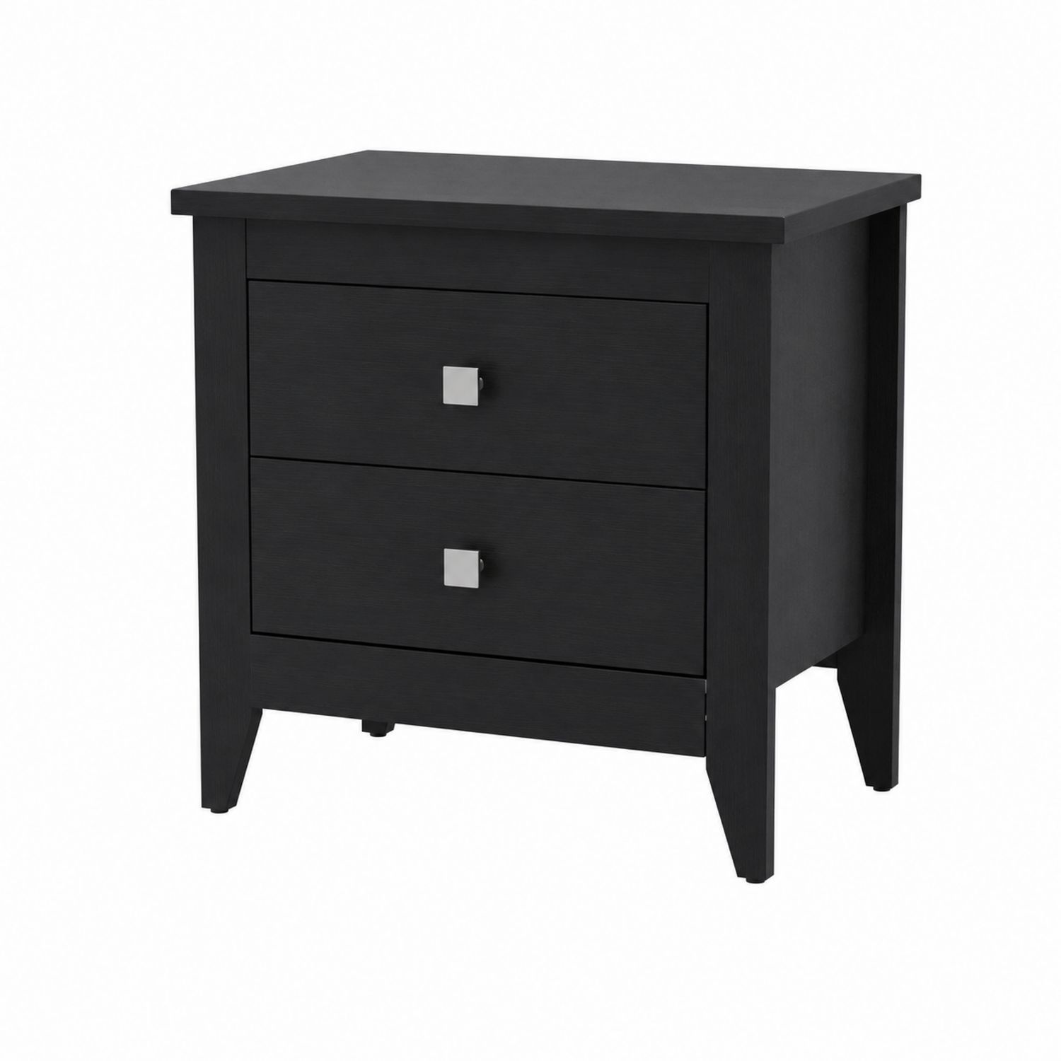 Comodino in legno con due cassetti 50x40x60 cm