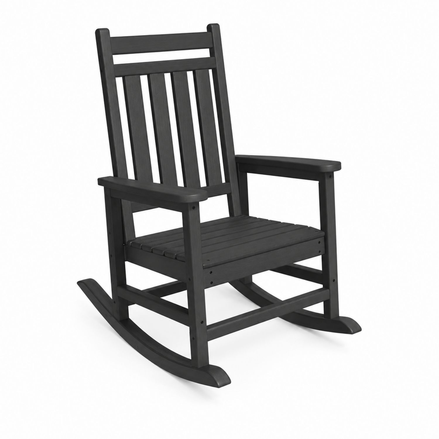 Sedia a Dondolo in Legno Nero