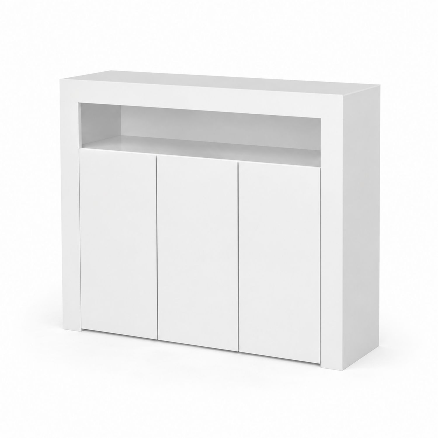 Credenza in MDF bianca a 3 ante