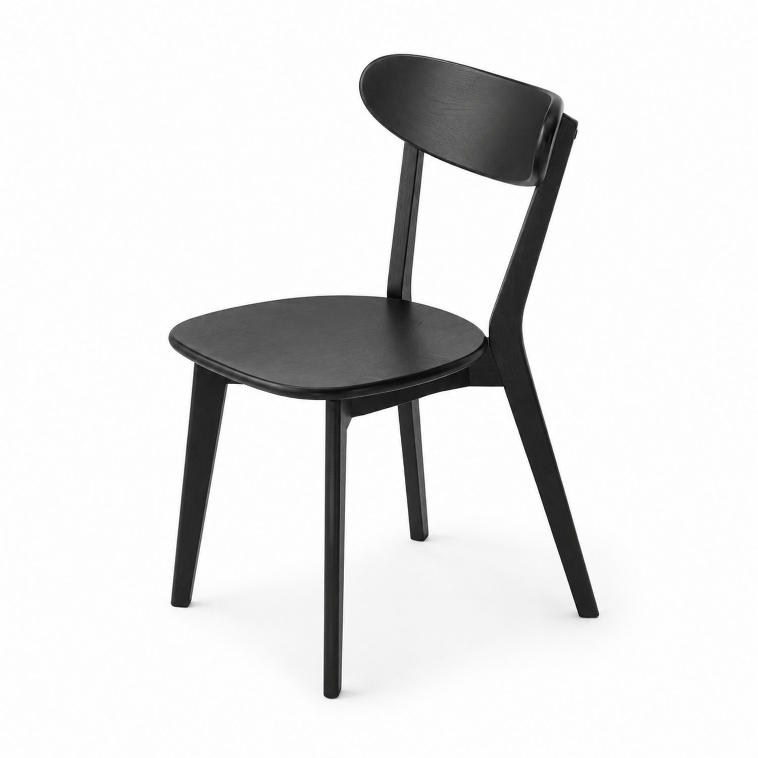 Sedia in legno di frassino nero