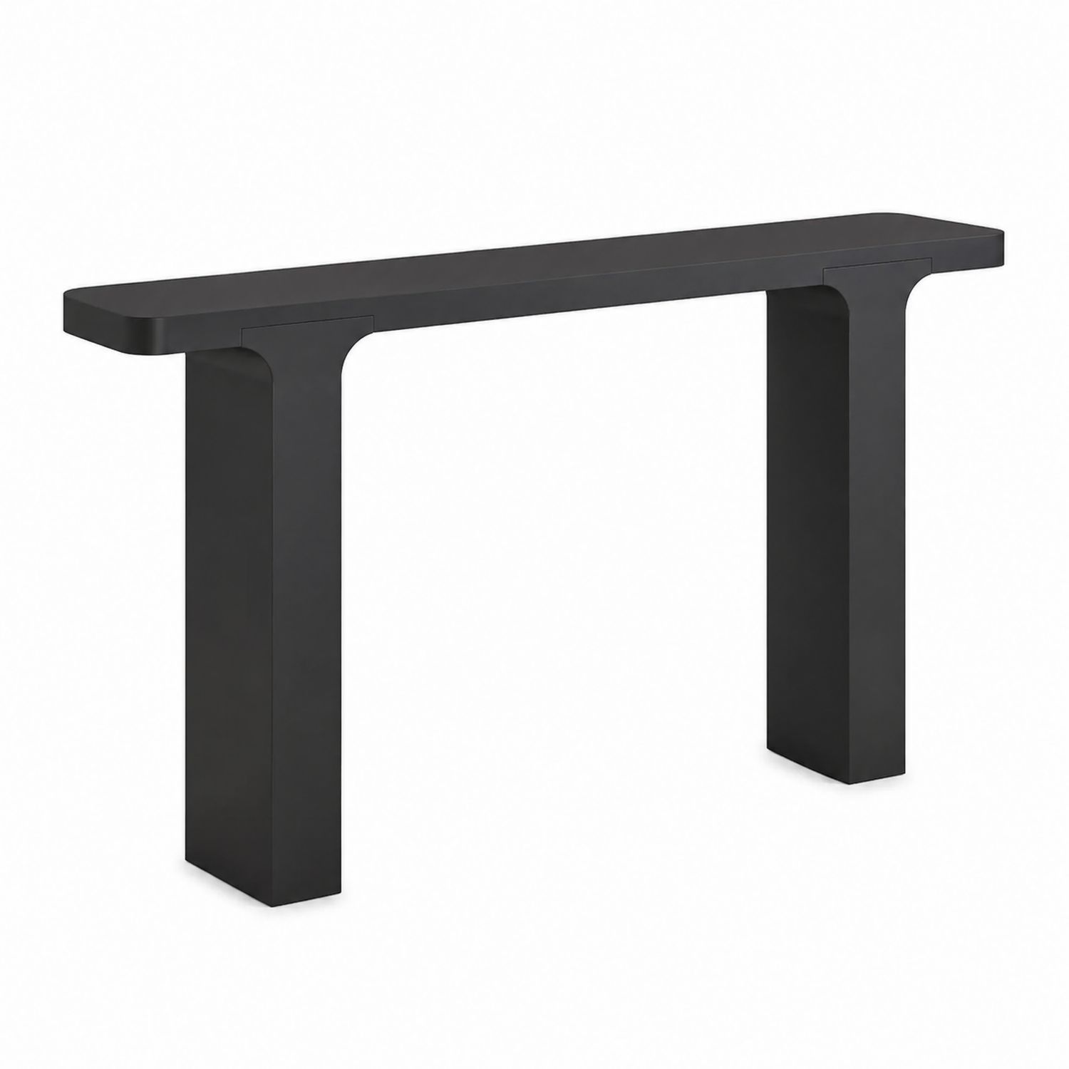 Mesa consola de metal negro 120x30x80 cm