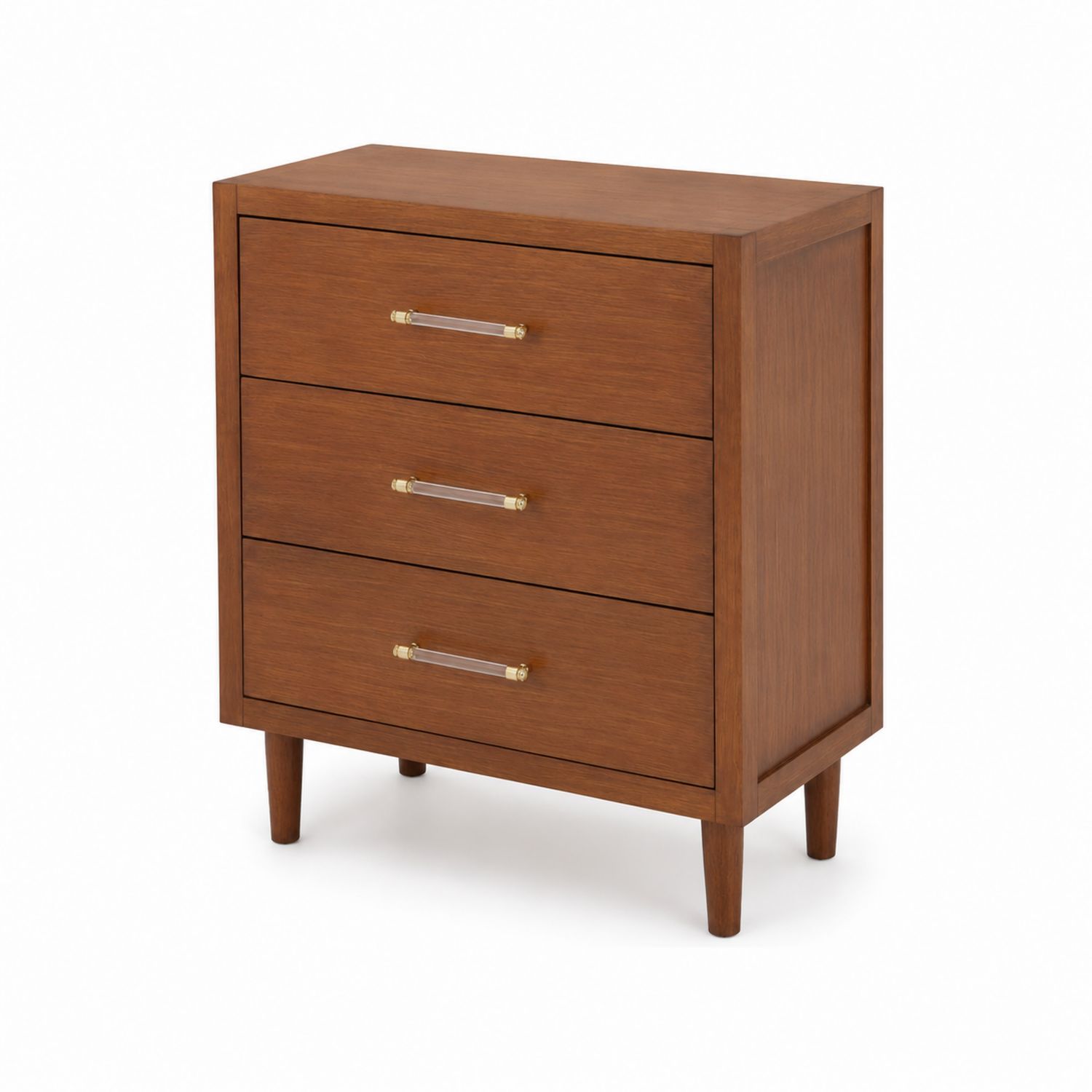 Cómoda de Madera Marrón con 3 Cajones