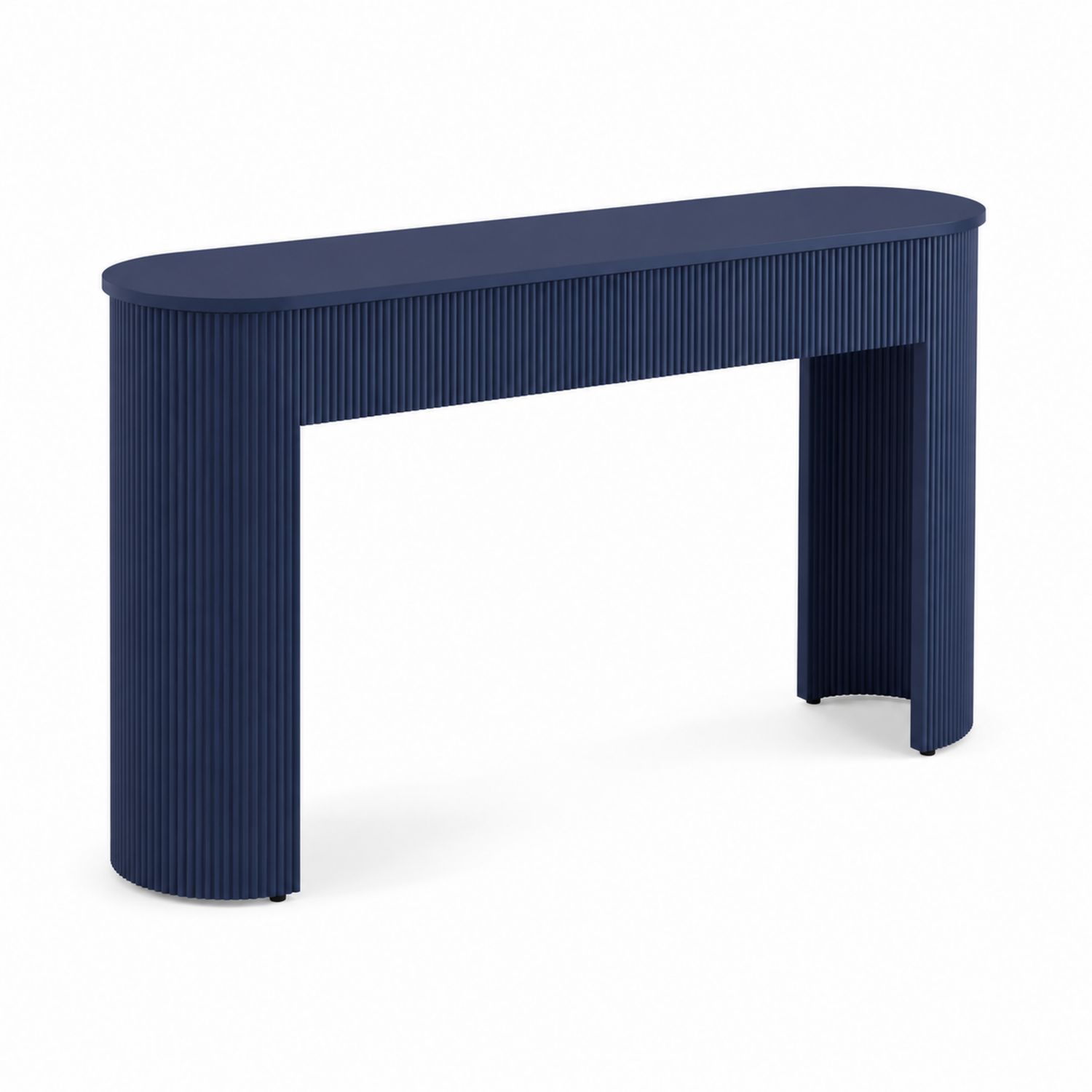 Mesa consola de madera azul 140x40x75 cm