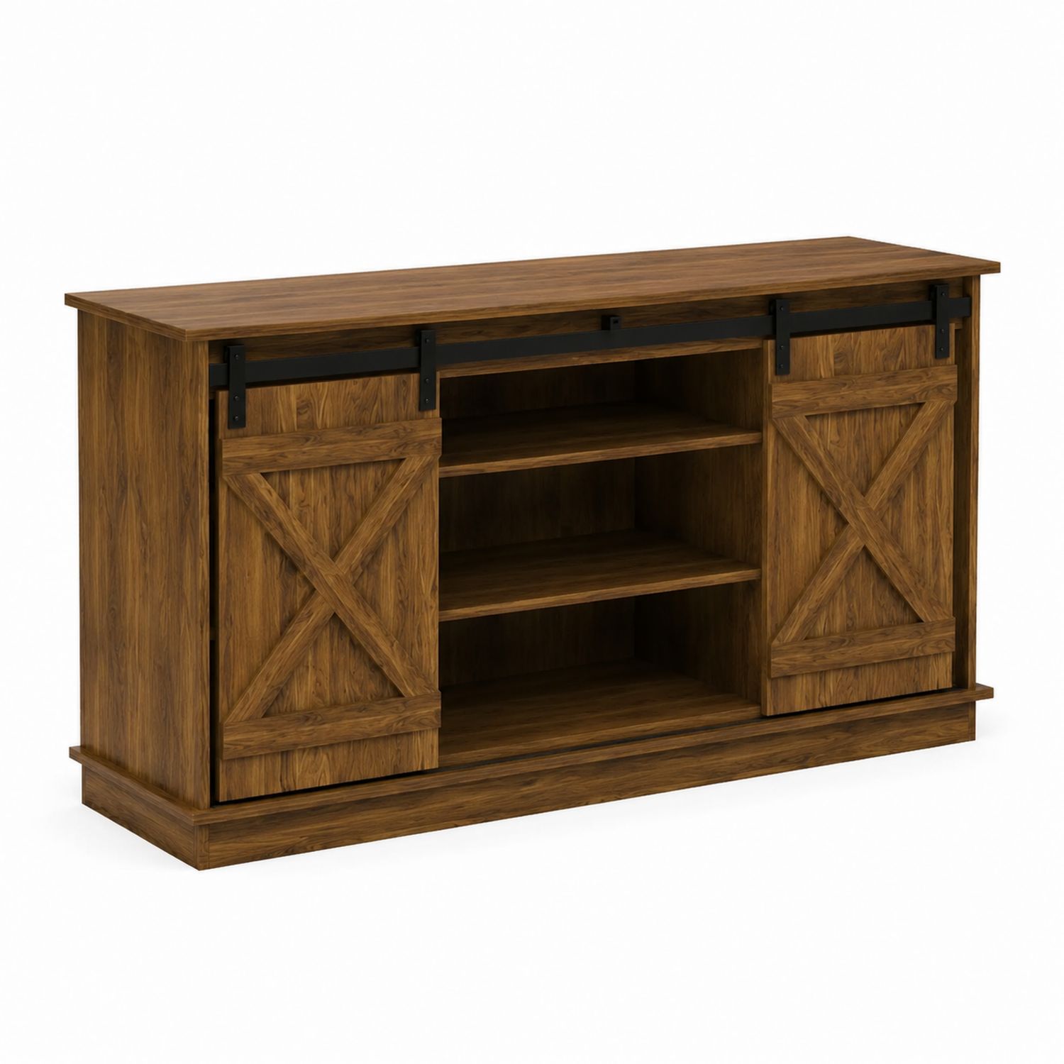 Aparador de Madera con Puertas Correderas 120x40x75 cm
