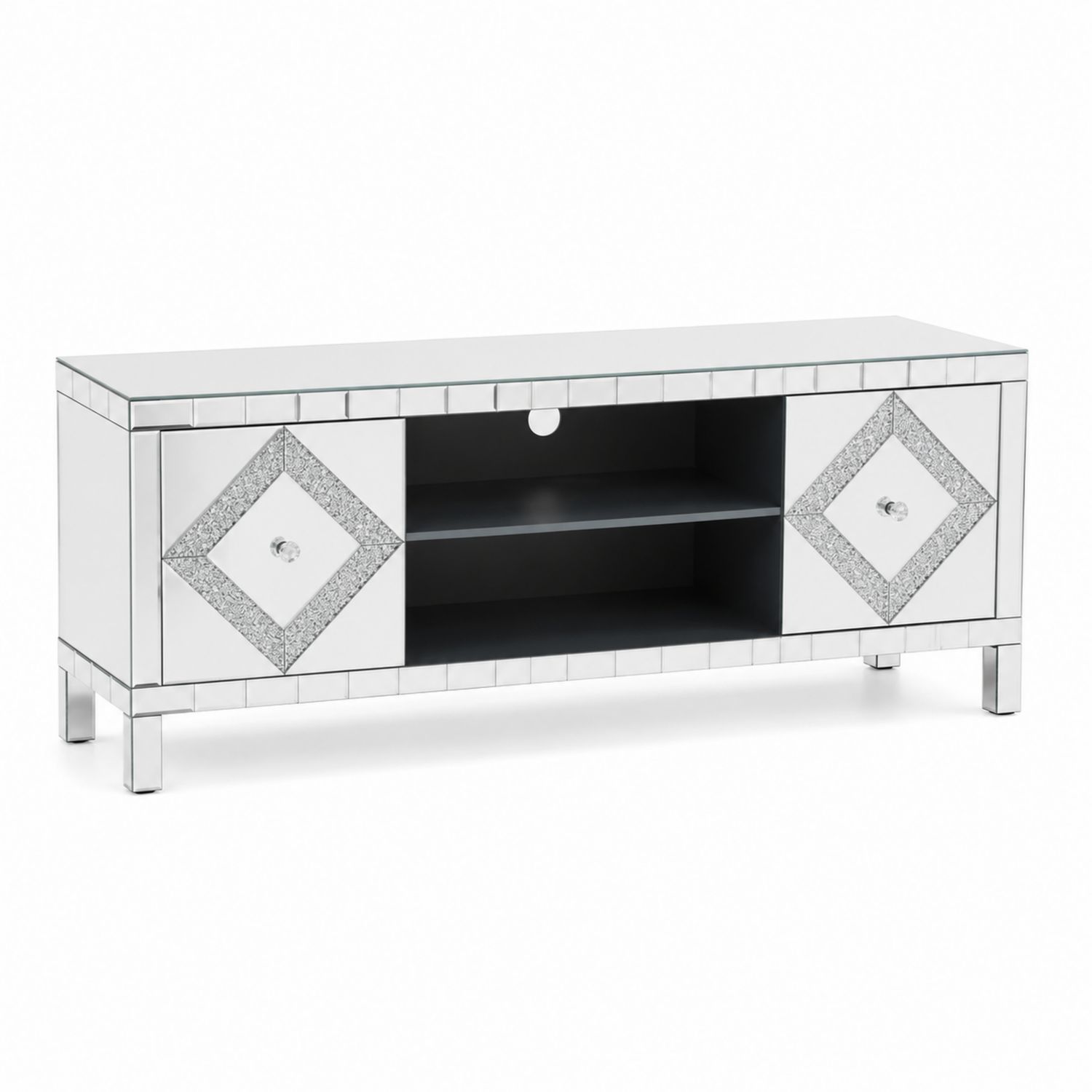 Mueble para TV de MDF con Espejo 120x40x50 cm