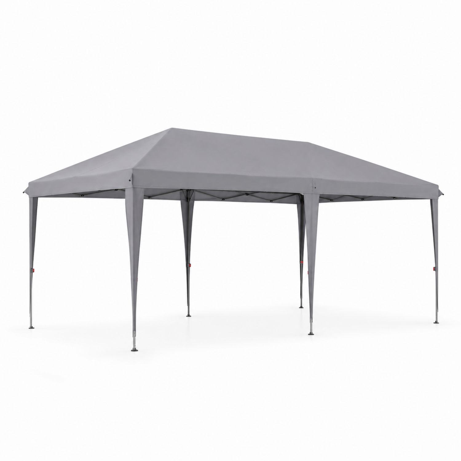 Toldo Plegable de Acero y Poliéster Gris 300x600 cm