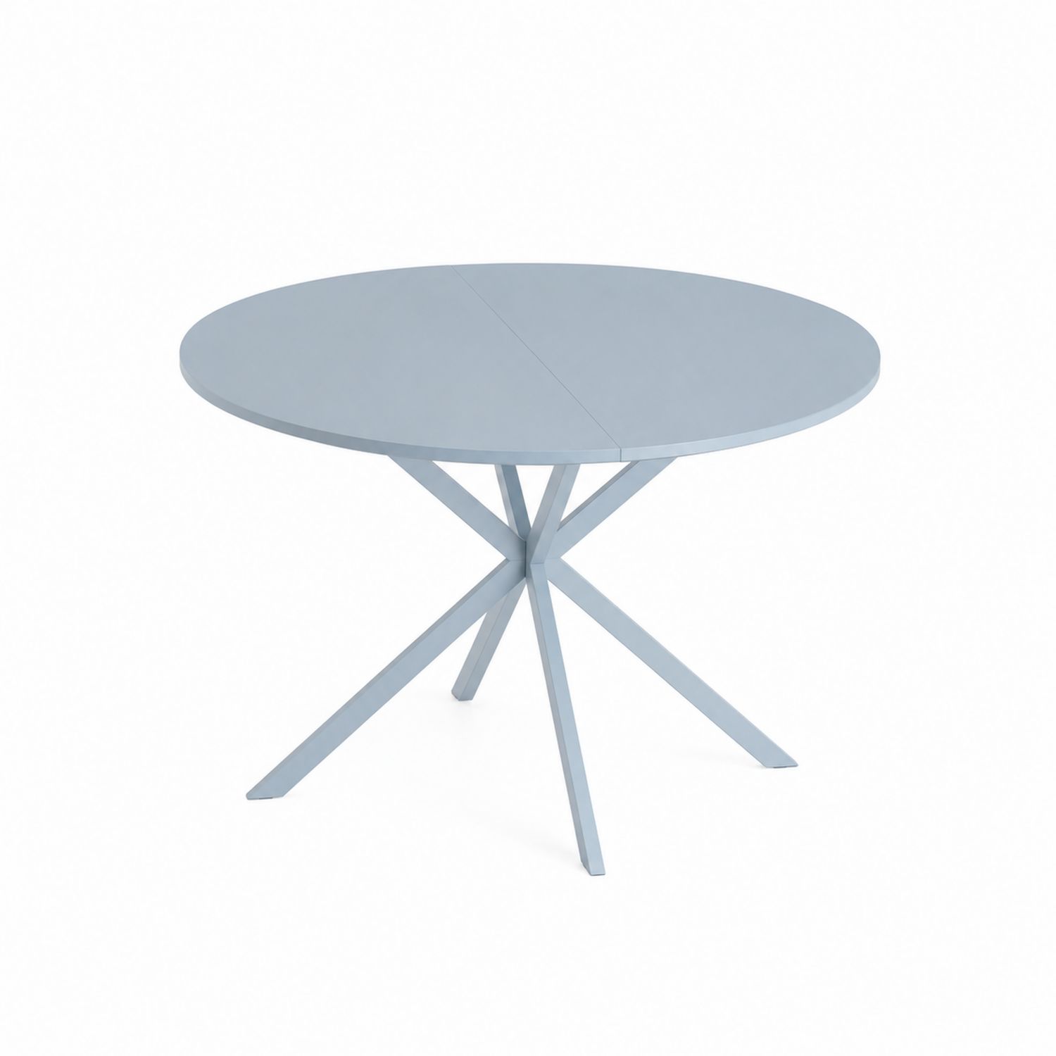 Mesa redonda de acero azul 120cm-domvirek