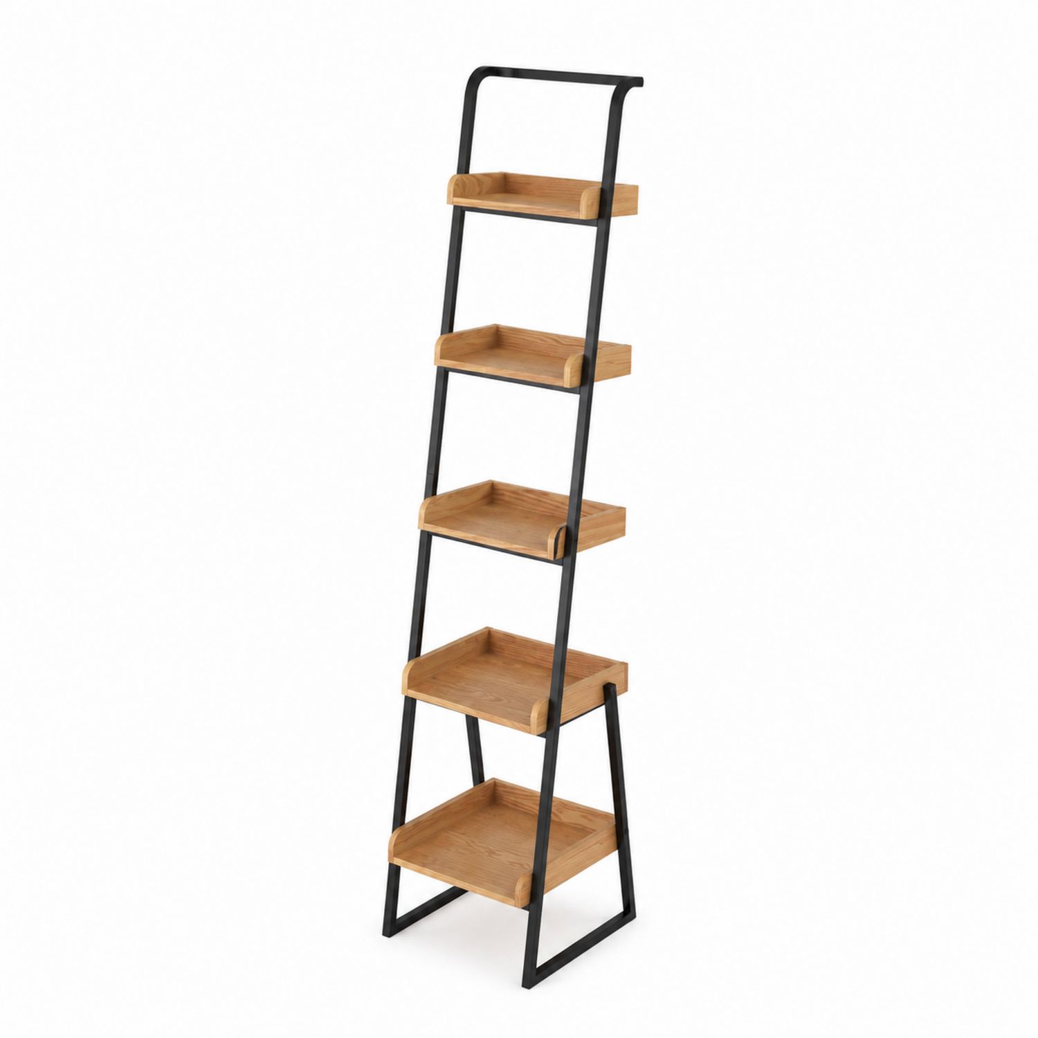 Estantería de Madera y Metal con 5 Niveles 160cm-domvirek