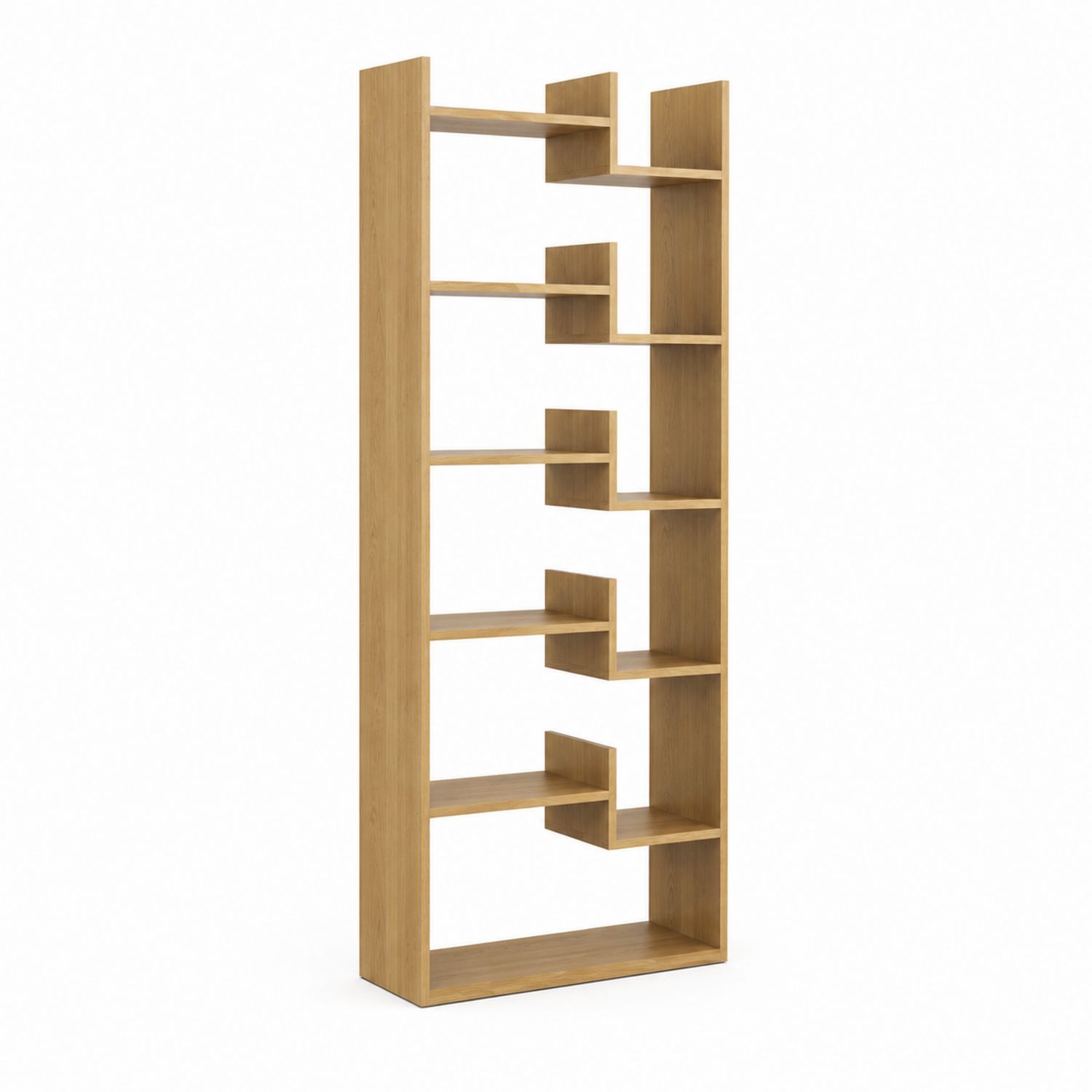 Estantería de madera 180cm x 80cm x 25cm color Roble-domvirek