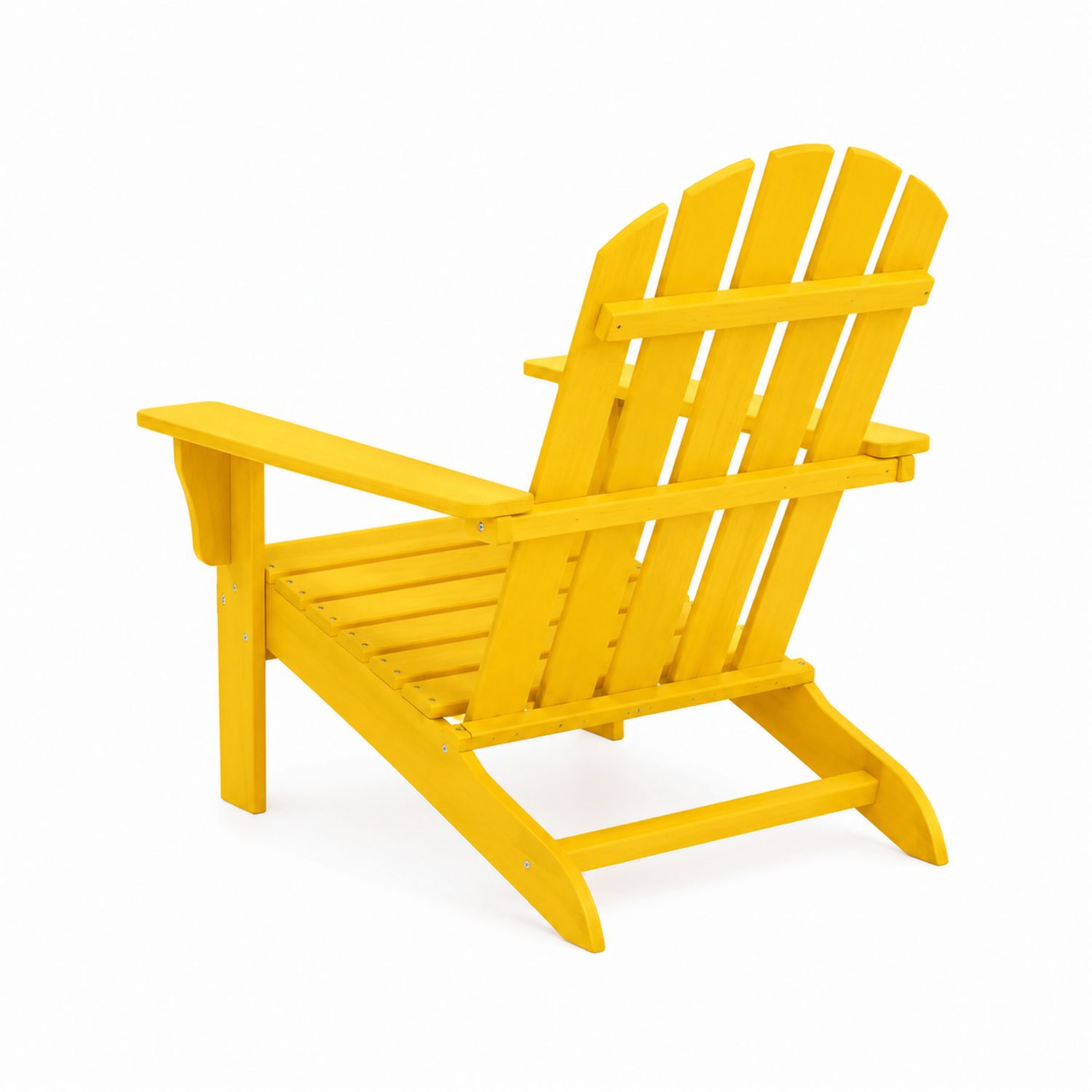 Silla de exterior Adirondack de madera Amarillo-domvirek
