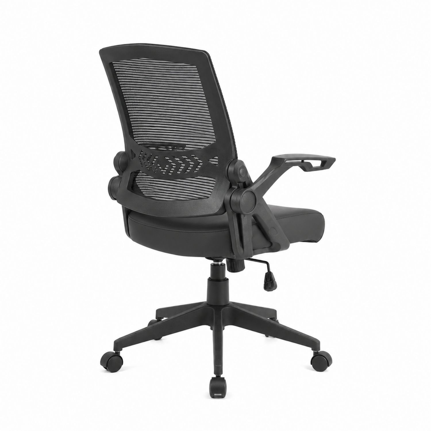 Silla de oficina ergonómica de malla negra-domvirek