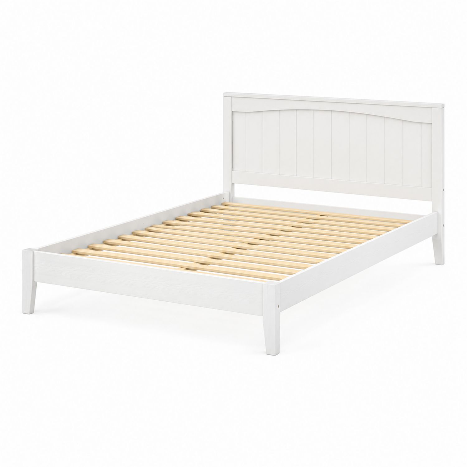 Cama de madera blanca 200x150 cm-domvirek