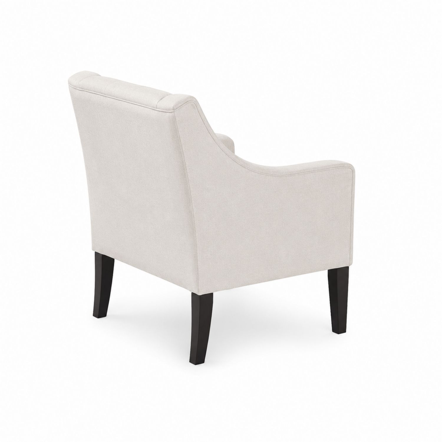 Silla tapizada en tejido de poliéster con estructura de madera-domvirek