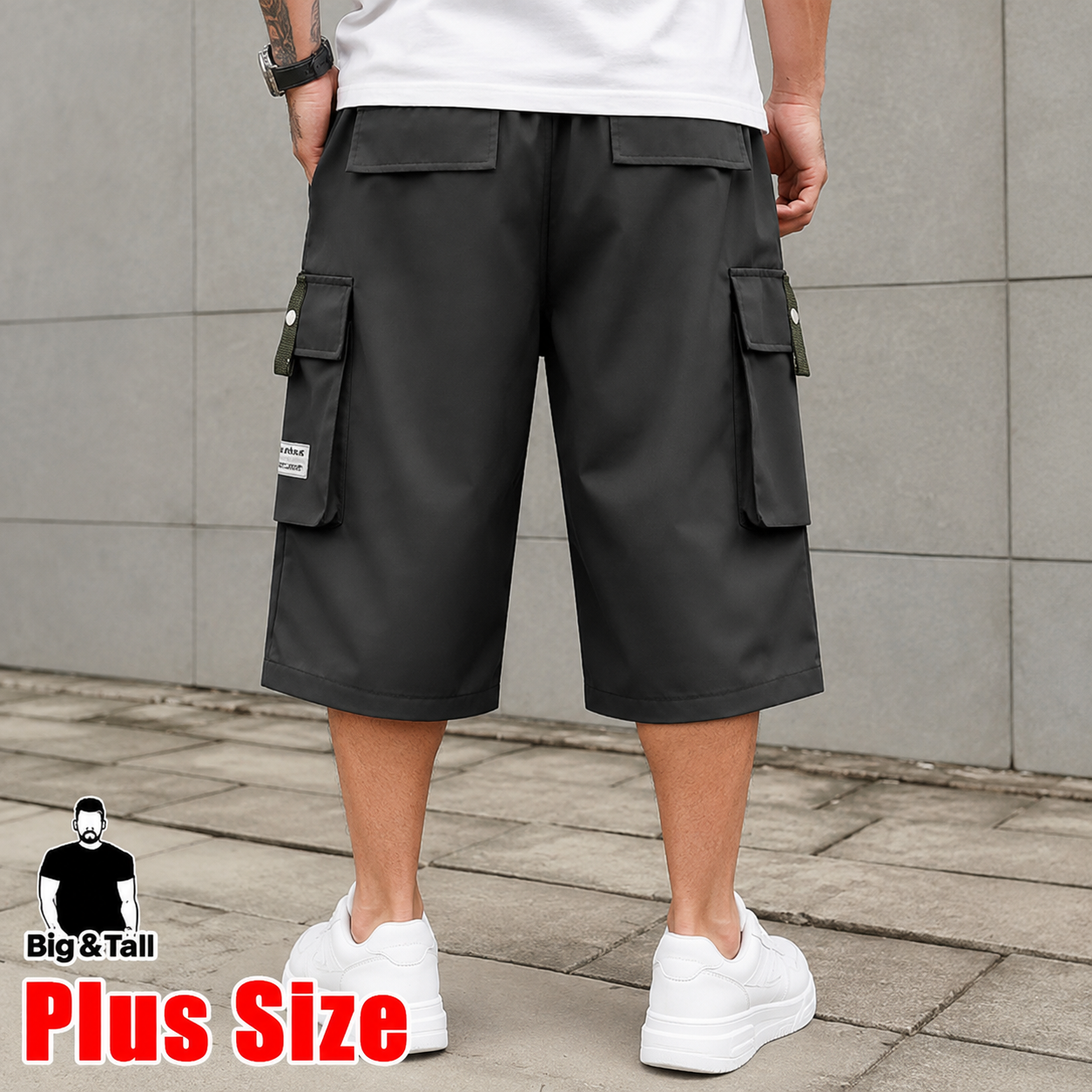 Men's Plus Size Lightweight Cargo Pants
