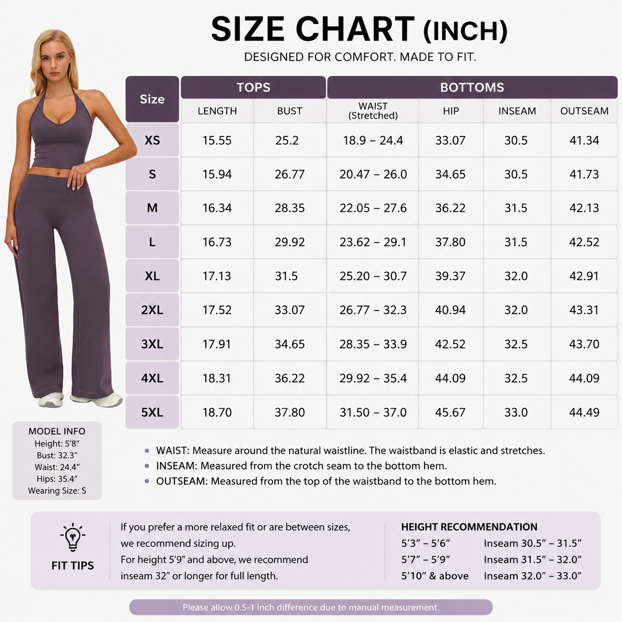 Women’s Stylish Crop Cami Top & Flare Leg Pants Sports Set