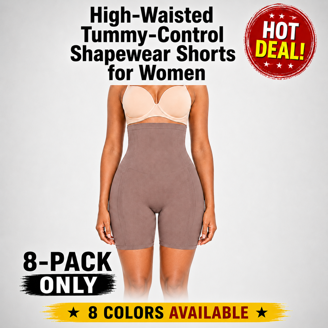 Shapellx Shapewear Sculpting Shorts for Women Seamless High Waisted Body Tummy Control Shaper Thigh Slimming Underwear