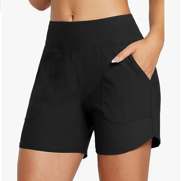 【Limited-Time Special Offer】Women's 3''/5"/7''/9'' High Waisted Lightweight Board Shorts Swim/Running/Workout Quick Dry with Pockets Tankini Bottoms Bathing Suits Plus Size Bermuda Shorts #Summervibes SwimWeek