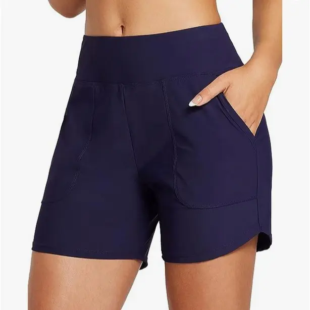 【Limited-Time Special Offer】Women's 3''/5"/7''/9'' High Waisted Lightweight Board Shorts Swim/Running/Workout Quick Dry with Pockets Tankini Bottoms Bathing Suits Plus Size Bermuda Shorts #Summervibes SwimWeek