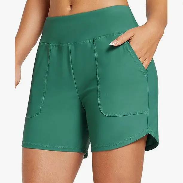 【Limited-Time Special Offer】Women's 3''/5"/7''/9'' High Waisted Lightweight Board Shorts Swim/Running/Workout Quick Dry with Pockets Tankini Bottoms Bathing Suits Plus Size Bermuda Shorts #Summervibes SwimWeek