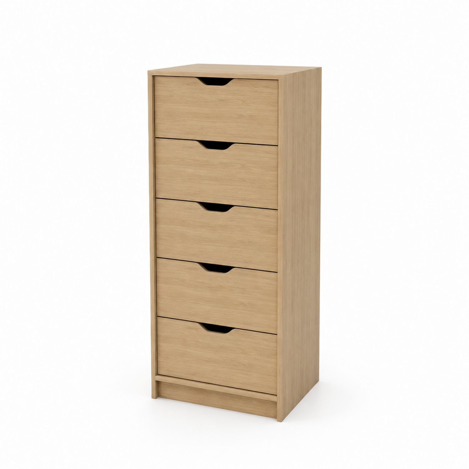 Cajonera de Madera con 5 Cajones Naturales