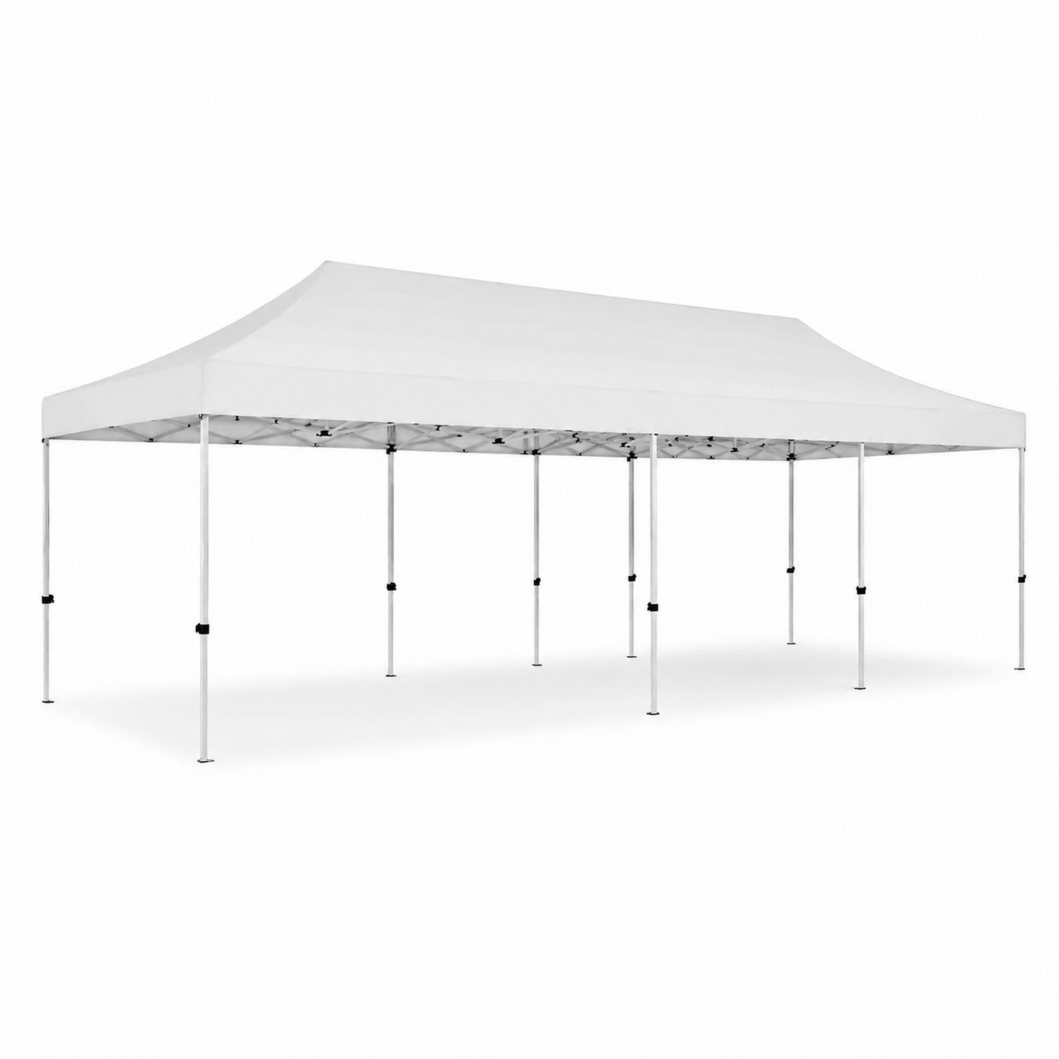 Tenda pieghevole in poliestere 6x3m Bianco