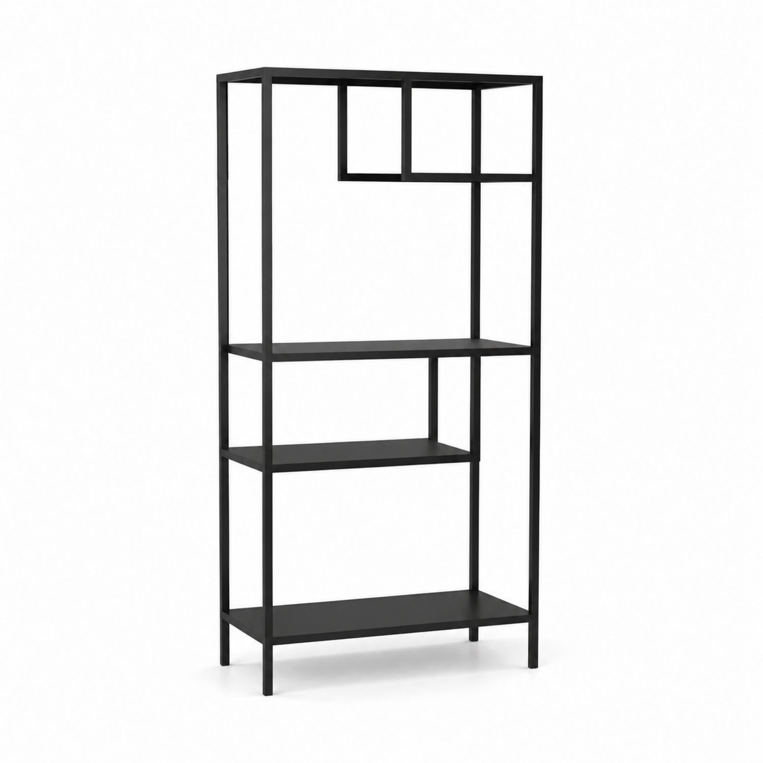 Scaffale Metallo Nero 150x80x35 cm