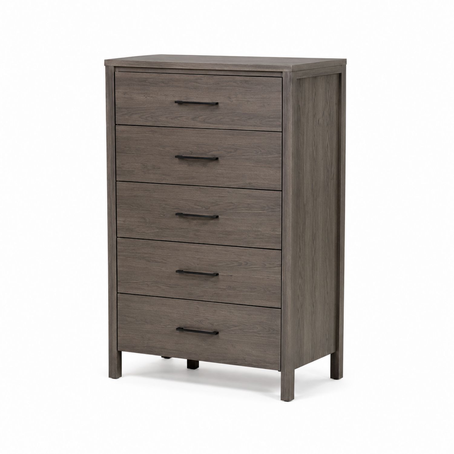 Cassettiera a 5 Cassetti in MDF Grigio
