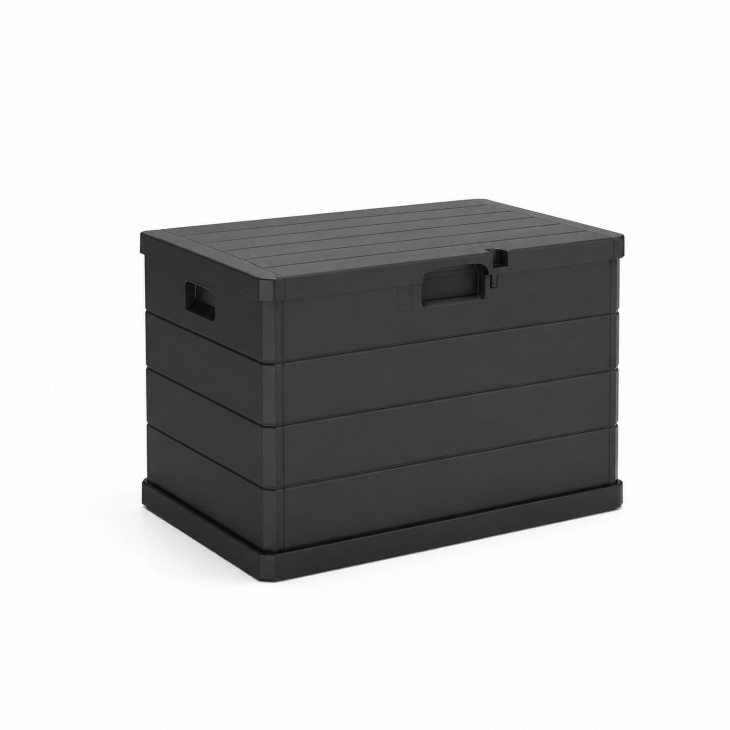 Contenitore da Esterno in Plastica Resistente 117x45x57 cm Nero