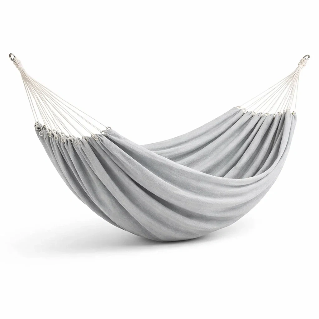 Baumwoll-Hängematte Grau 200 cm x 150 cm-furnielito