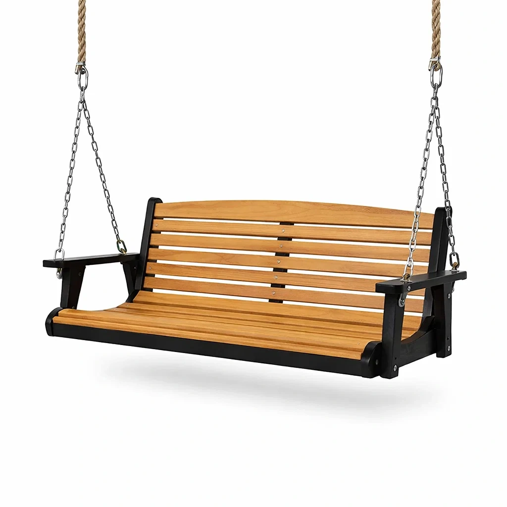 Holz- und Metallschaukelbank 120cm-furnielito