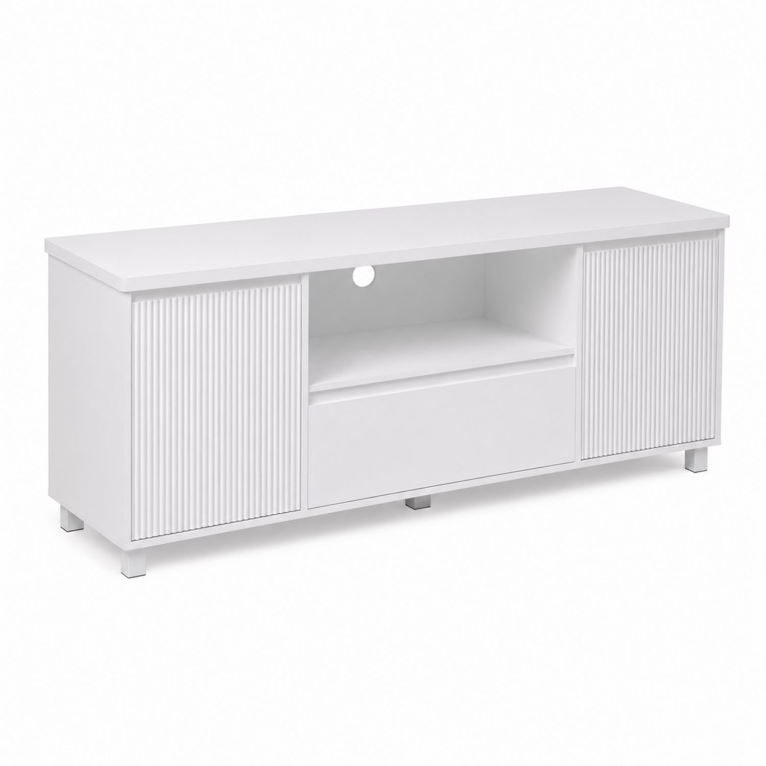 Mueble de TV de Madera Blanco 120x40x50 cm