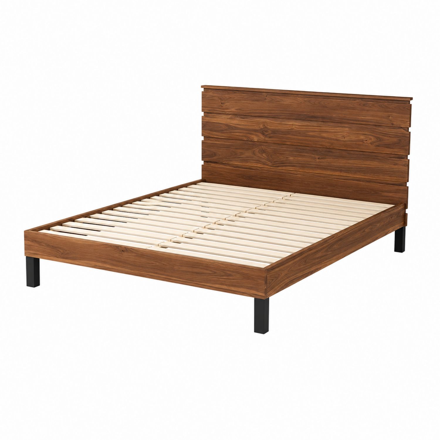 Cama de madera de nogal 200x150 cm