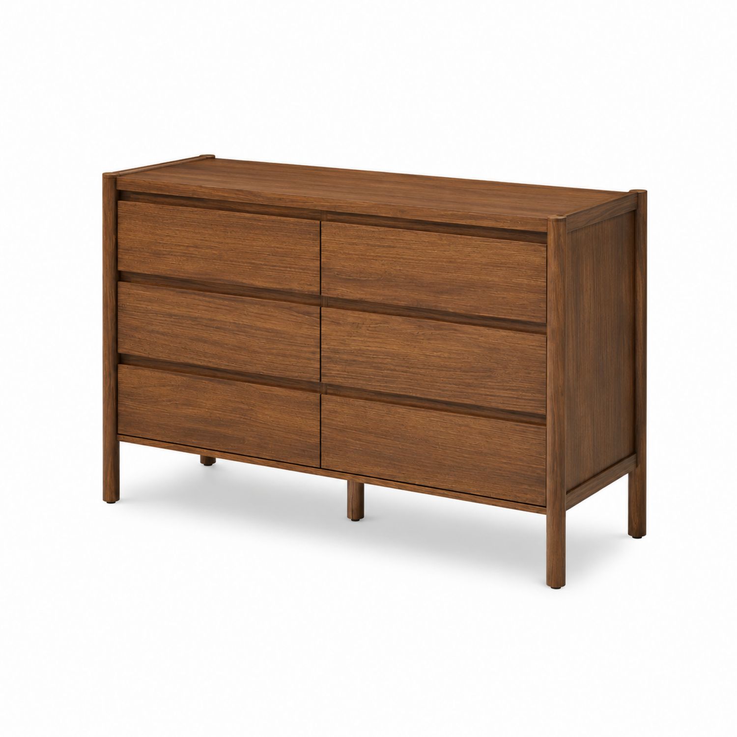 Cajonera de Madera de Nogal con 6 Cajones