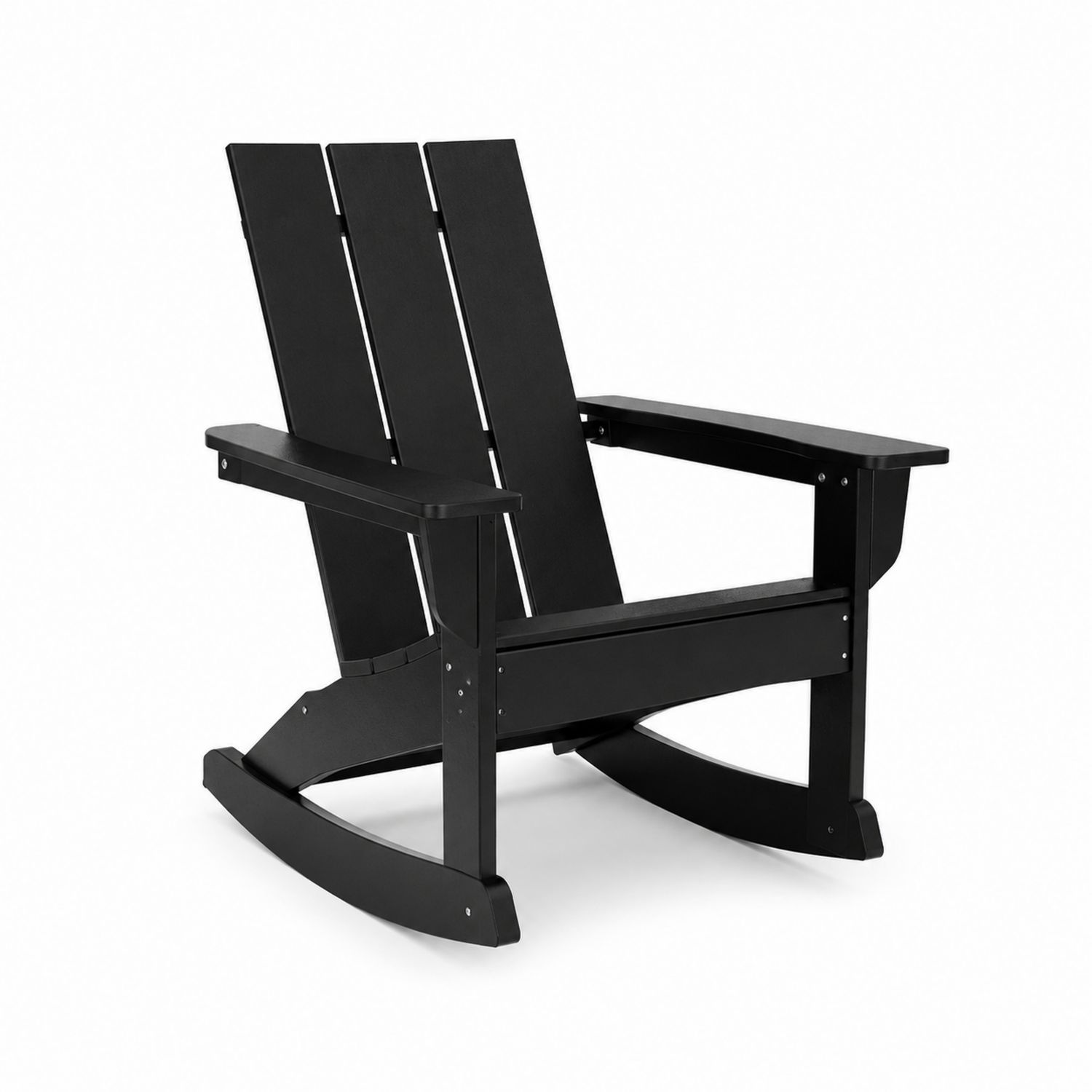 Silla mecedora de polietileno para exteriores