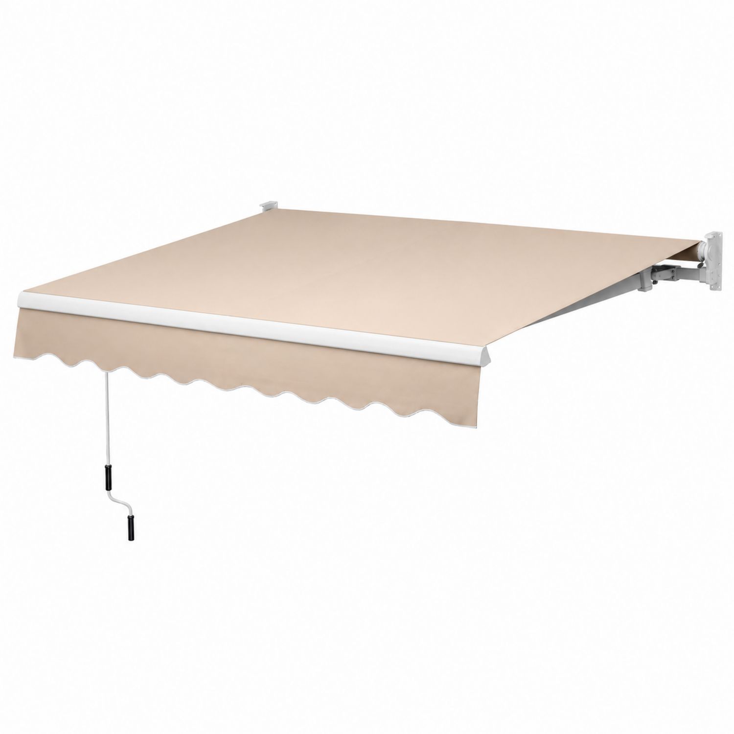 Toldo Retráctil de Tela Polyester Beige 300x250 cm