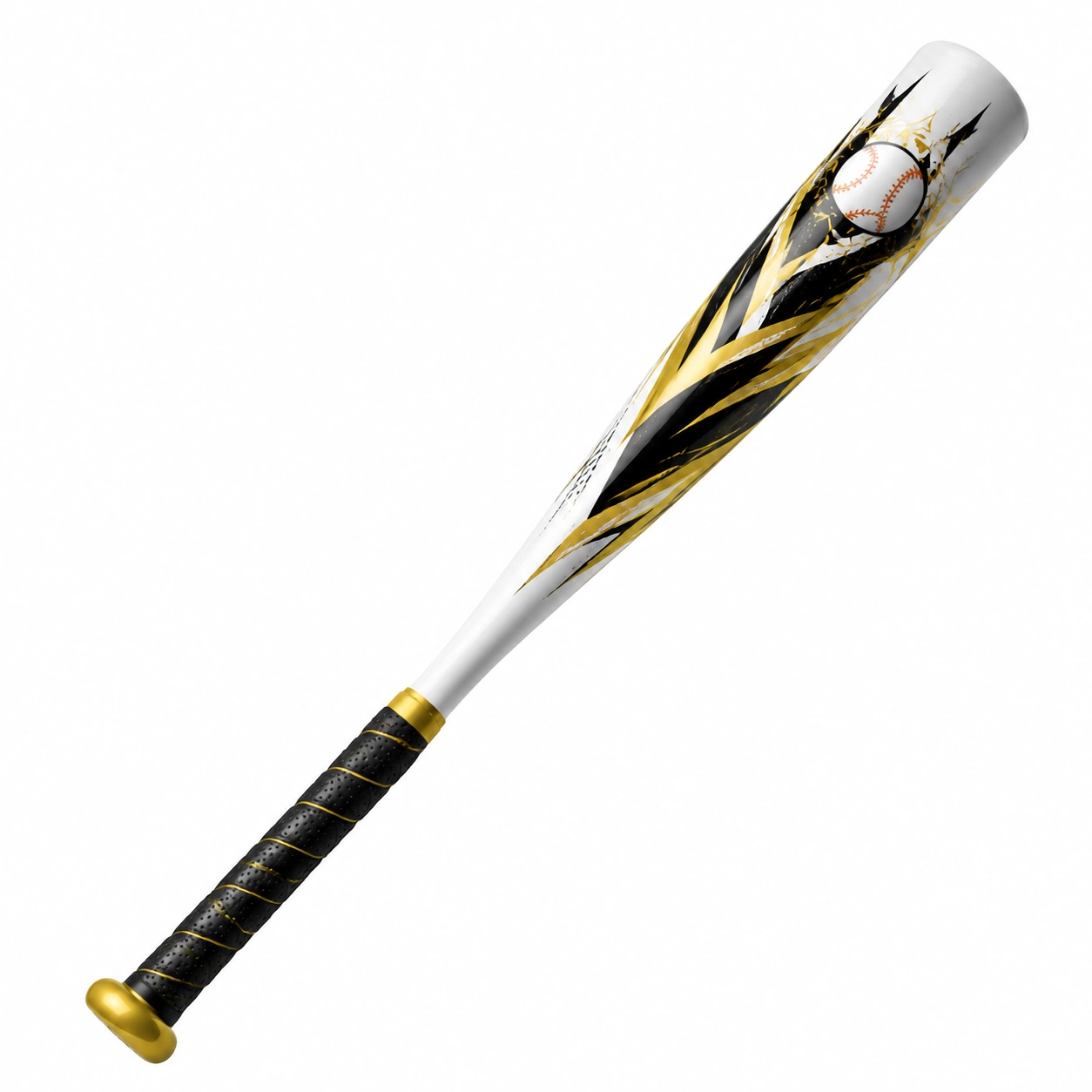 Kij baseballowy 85 cm czarno-złoty do treningu i rozgrywek-COZFIRA