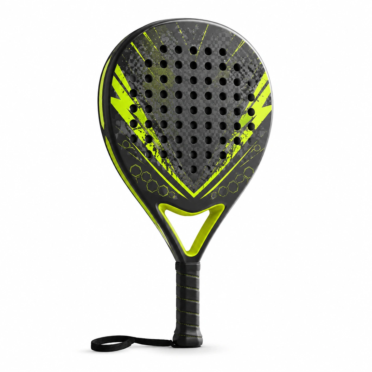 Rackieta do padla czarno-żółta, ergonomiczna 0.36 kg-COZFIRA