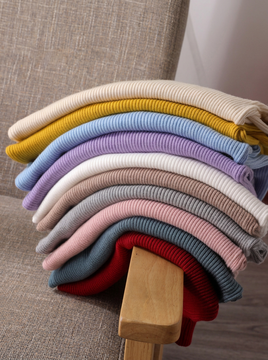 Solid Slim-Fit Long-Sleeve Mock Neck Knit Sweater (24 Colors)