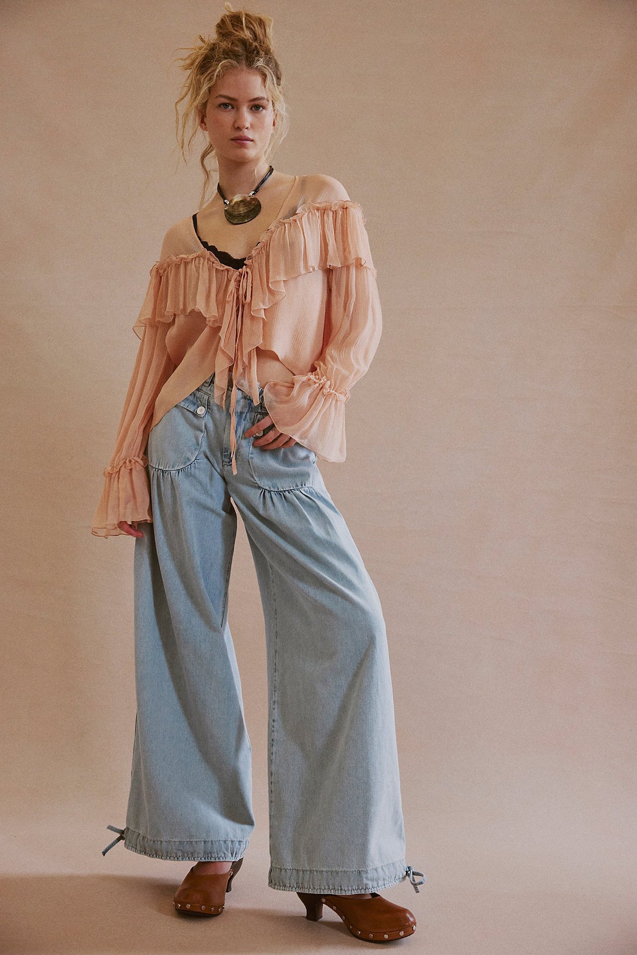 Loose Retro Jeans - Mid-Rise, Tapered Leg, Non-Stretch - reinya