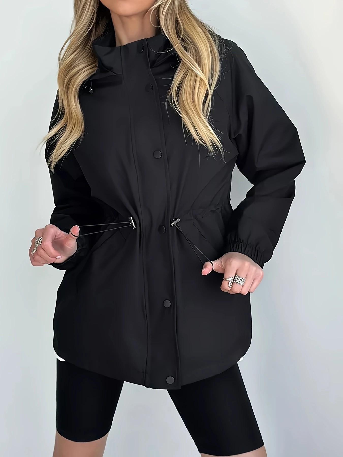 Waterproof Slim Fit Trench Coat Windbreaker Jacket
