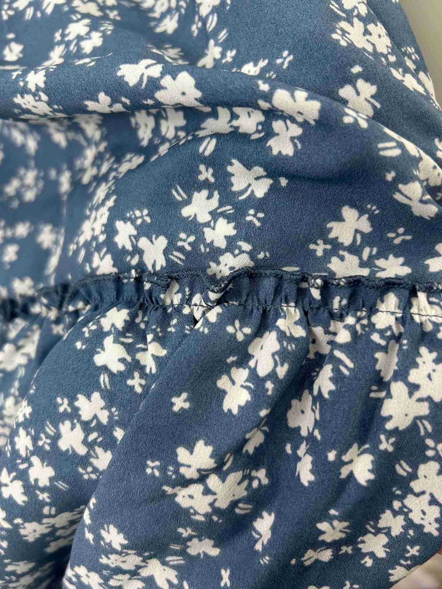 Floral Three-Layer Long Maxi Skirt