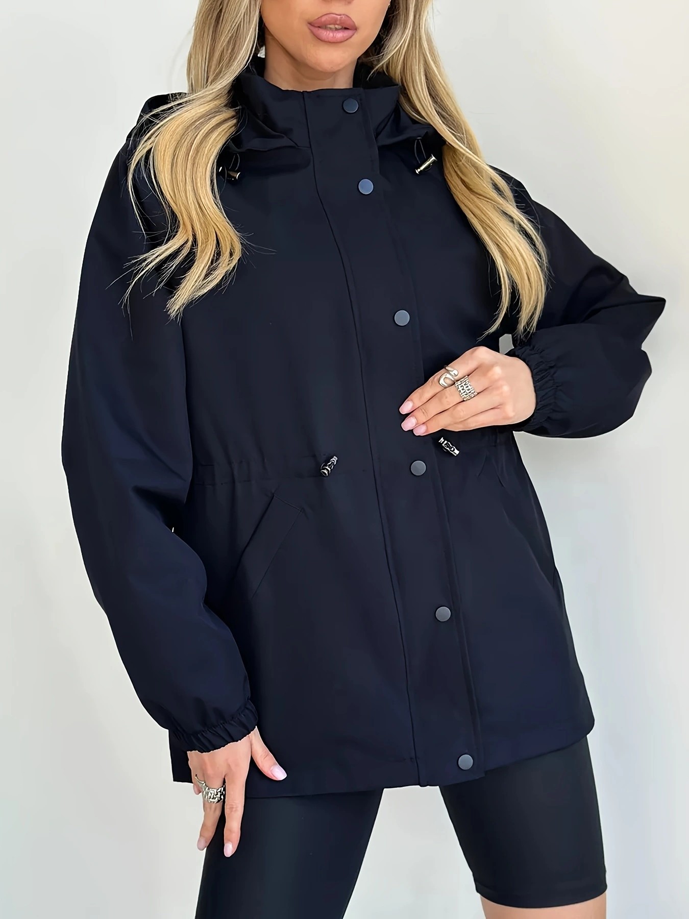 Waterproof slim fit windbreaker jacket