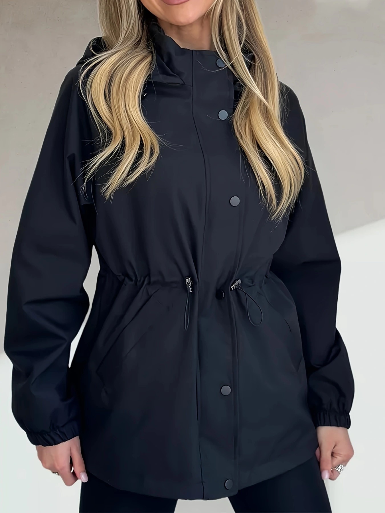 Waterproof Slim Fit Trench Coat Windbreaker Jacket